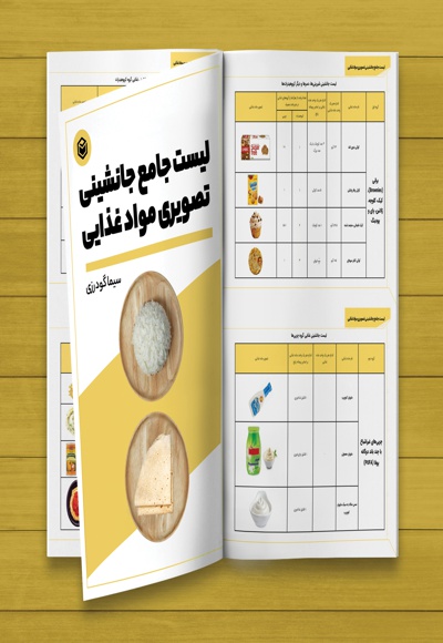 لیست جامع جانشینی تصویری مواد غذایی